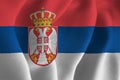 Serbia flag design 2 Royalty Free Stock Photo