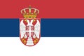 Serbia. Flag of Serbia. Horizontal design. llustration of the flag of Serbia. Horizontal design. Abstract design.