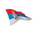 Serbia flag, vector illustration Royalty Free Stock Photo