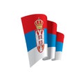 Serbia flag, vector illustration Royalty Free Stock Photo