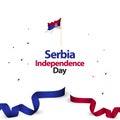 Serbia Independence Day Vector Design Illustration