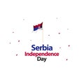Serbia Independence Day Vector Design Illustration