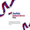 Serbia Independence Day Vector Design Illustration