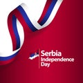 Serbia Independence Day Vector Design Illustration