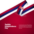 Serbia Independence Day Vector Design Illustration