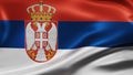 Serbia national flag Royalty Free Stock Photo