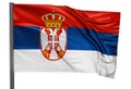 Serbia national flag Royalty Free Stock Photo