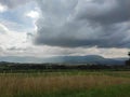 Serbia Sokobanja region cropland on hilly terrain