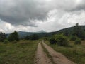 Serbia Sokobanja region road to mountain Rtanj