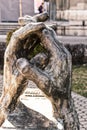 Serbia Subotica March 2019. Hands entwined bronze statue in memory of Frenz Sepa priest protector Royalty Free Stock Photo