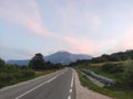 Serbia view of mountain Rtanj from the road Royalty Free Stock Photo