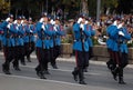 Serbian army guards unit in march Royalty Free Stock Photo