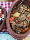 Serbian cooking, Goulash made with vegetables and lamb.