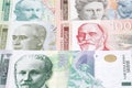 Serbian dinar a business background Royalty Free Stock Photo