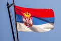 Serbian flag Royalty Free Stock Photo