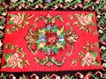 Weaving decoration motive from serbian tradition on Pirot carpet