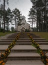 Serbian Orthodox Church in the tourist town of Zlatibor, Serbia Royalty Free Stock Photo