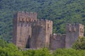 Serbian Orthodox monastery Manasija near Despotovac, Serbia, founded by Despot Stefan Lazarevic between 1406 and 1418. Royalty Free Stock Photo