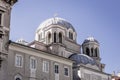 Serbian orthodox Saint spyridon church Chiesa di San Spiridione in Trieste, Italy near the canal grande on the square saint