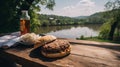 Serbian Pljeskavica on a Riverside Picnic