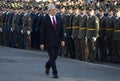 Serbian president B.Tadic observe new officers