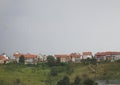 Serbian Rural Houses seen through the Sightseeing Bus window