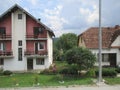 Serbian Rural Houses through the Sightseeing Bus window