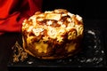 Serbian slava bread decorated in traditional style Royalty Free Stock Photo