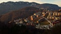 Serbian town Majdanpek at fall Royalty Free Stock Photo