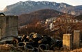 Serbian town Majdanpek at fall Royalty Free Stock Photo