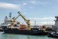 Serco Marine Services ship SD Northern River in Portsmouth Harbour