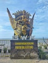 serdang bedagai, May 9 2023 - the statue of Garuda Wisnu Kencana is one of the attractions of sustainable Bali beach tourism