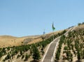 Serdar Health Path in valley within the Kopet Dag Mountains. Ashgabat. Turkmenistan. Royalty Free Stock Photo