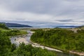 Seren landscape and Doaresruossajohka river Royalty Free Stock Photo