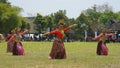 A Sundanese traditional dance in Seren taun Royalty Free Stock Photo