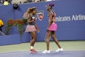 Serena & Venus Williams US 2013 Royalty Free Stock Photo