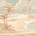 Serenade of Sands: Harmonious Ripples Creating Beach Landscapes