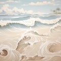 Serenade of Sands: Harmonious Ripples Creating Beach Landscapes