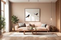 Serenade of Wings: Realistic Bird Scenes Enliven a Peach-Toned Living Space