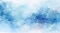 A serene abstract background with gentle washes of watercolor in cool tones by AI generated