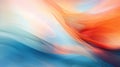 Serene Abstract Fluidity in Blue and Orange Hues Royalty Free Stock Photo