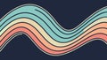 Serene Abstract Wavy Rainbow Pattern, vector design Generative AI Royalty Free Stock Photo