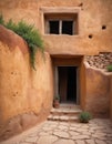 Adobe Pueblo House Entrance Royalty Free Stock Photo