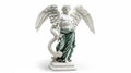 A serene angel with a peaceful demeanor Archangel Raphael embodies healing and compion often depicted with a caduceus