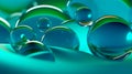 Serene Aqua Bubbles