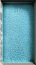 Serene aqua pool with tiled pattern and gentle light reflections creating a calming atmosphere