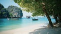 Analog Film Photography Of Luxurious Lagoon In Thailand