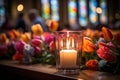 the serene beauty of Easter church services, whether in the tranquil evening or the peaceful morning Royalty Free Stock Photo