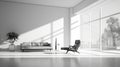 Serene Black And White Minimalist Interior Photography For Tranquility