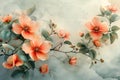 Serene Blossoms: Botanical Elegance in Pastel Hues. Concept Botanical Elegance, Pastel Hues, Serene